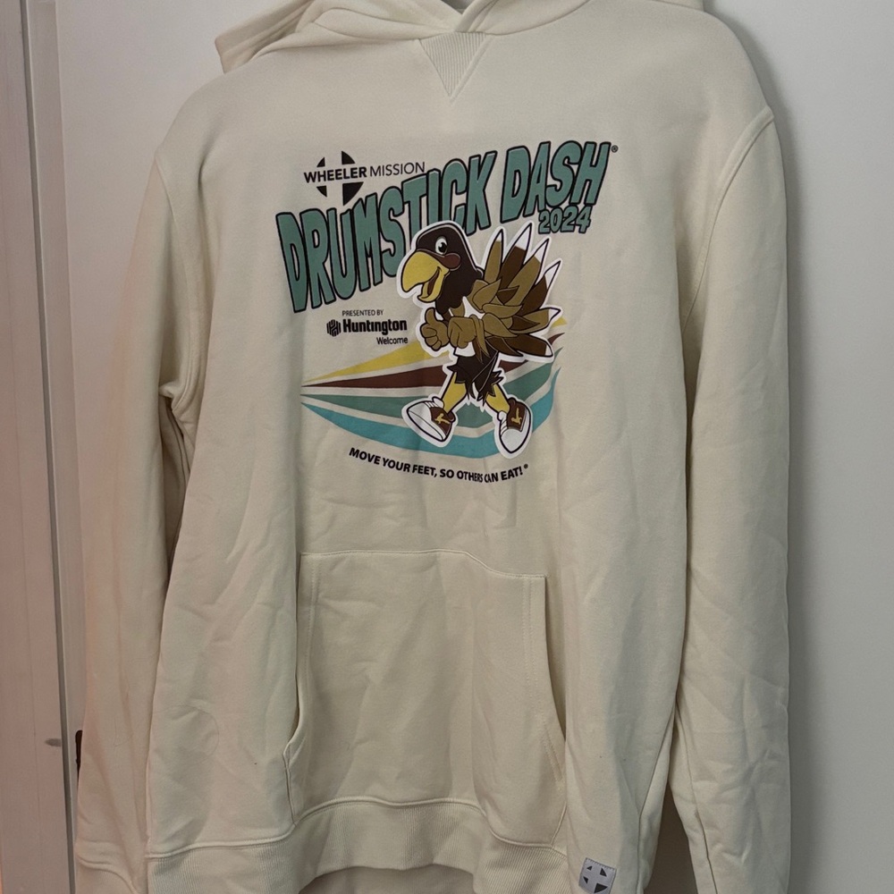 Cream Graphic Hoodie